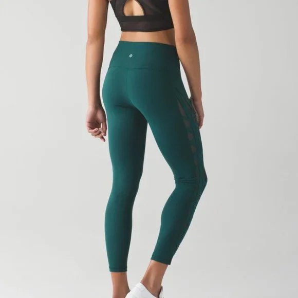 Lululemon High Times Pant (Rhythm) in Deep Green - Picture 2 of 7